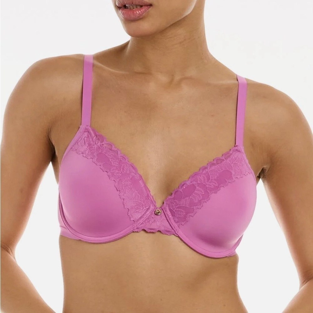 NATORI REFINED CONTOUR UNDERWIRE BRA 34DDD NEW PINK